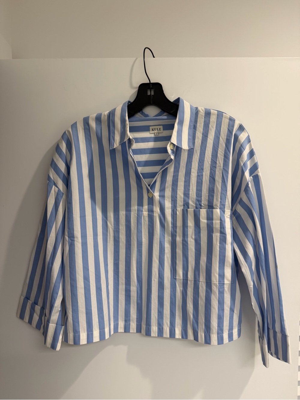 KULE striped cropped top
